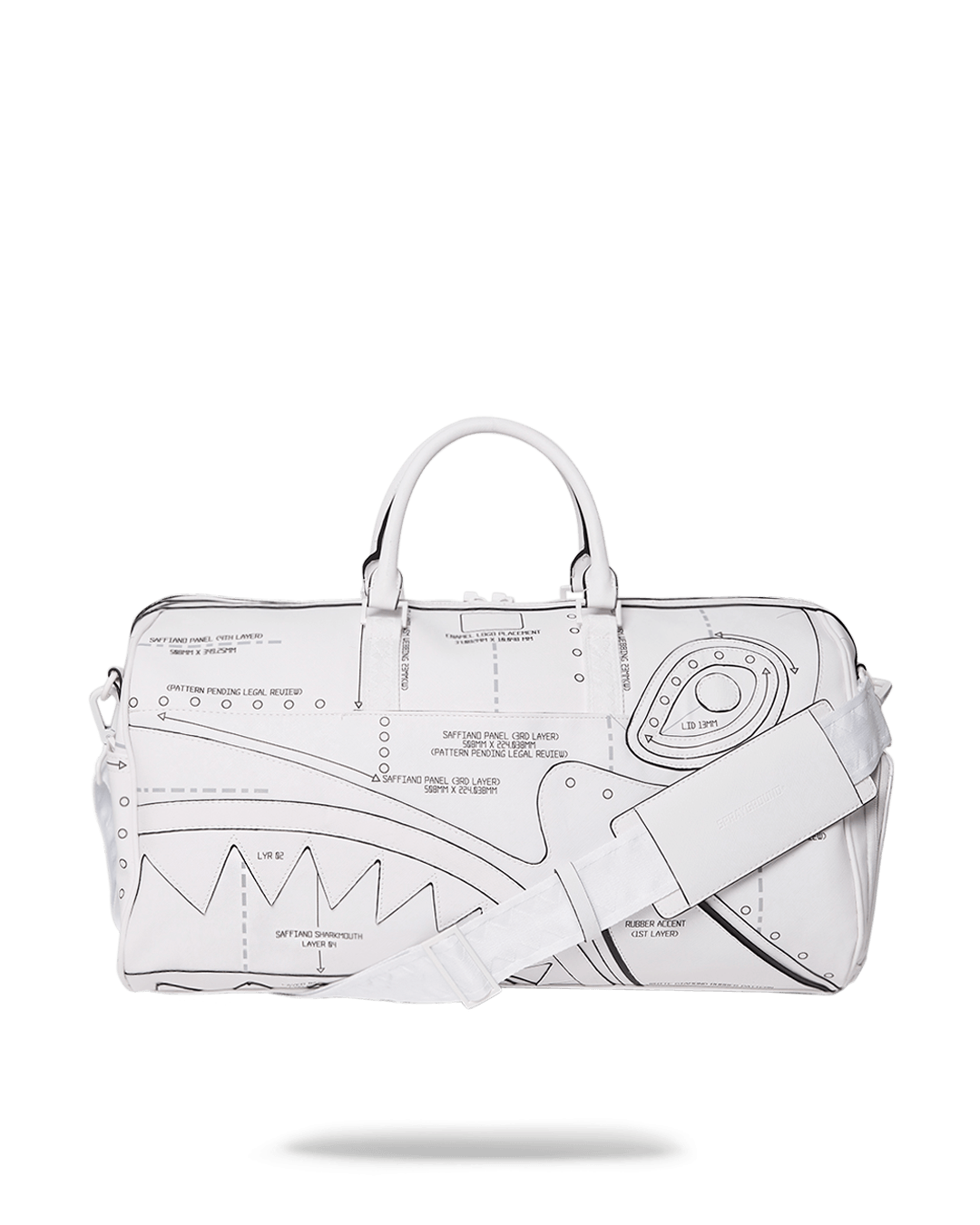Sprayground Bag TECHNICAL CUT SEW DUFFLE White