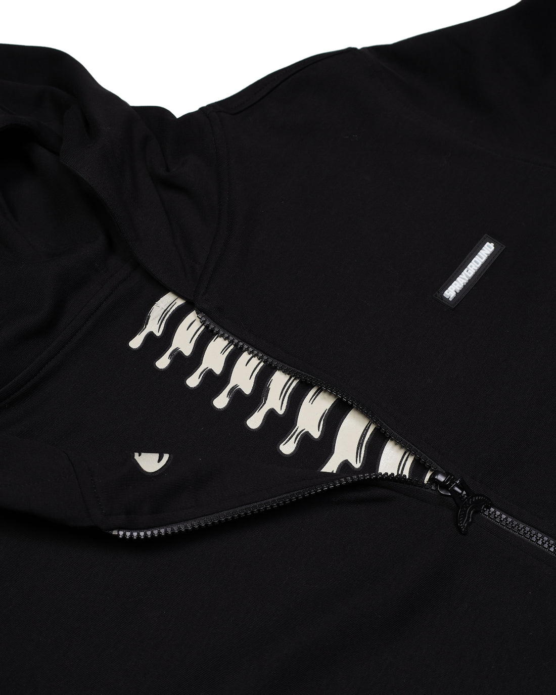 GLOW IN THE DARK SHARK BONE DOUBLE FULL-ZIP