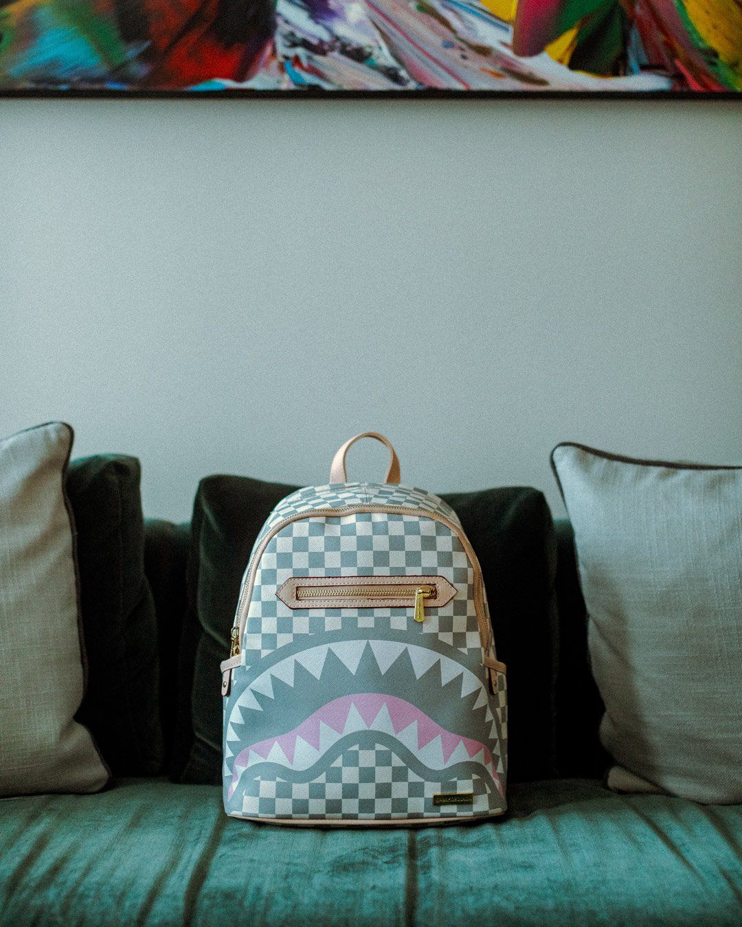 Sprayground Backpack ROSE ALL DAY LA PALAIS SAVAGE White