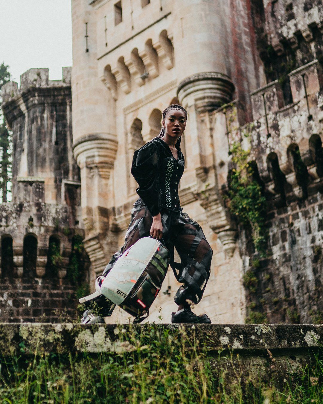 Sprayground Backpack SPLIT WEIRD BACKPACK (DLXV) Green