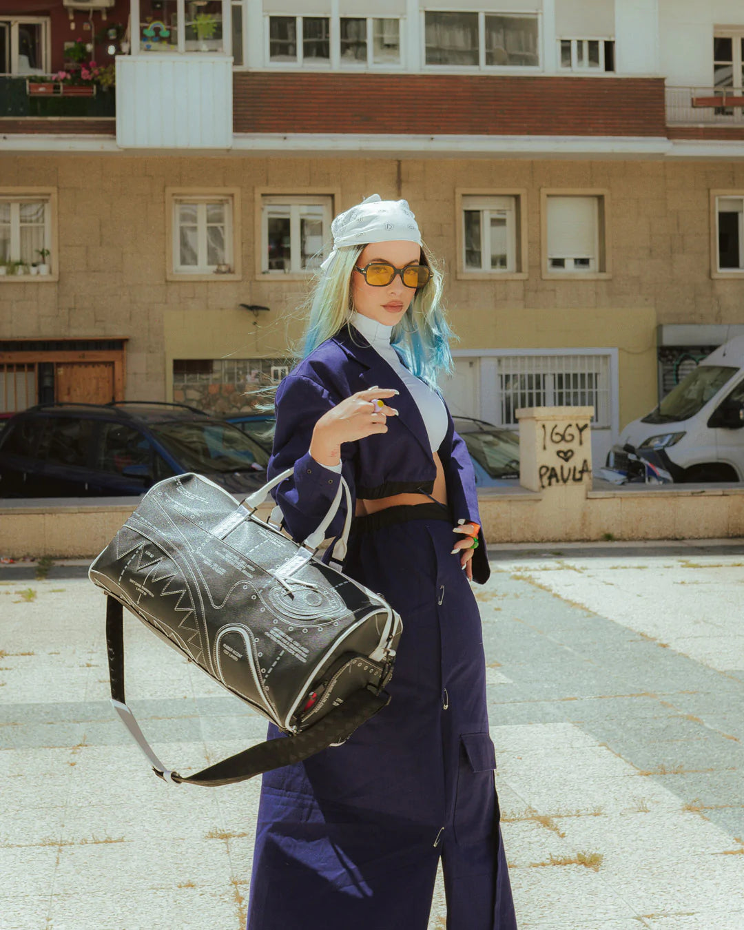 Reverse Technical Cut And Sew Duffle