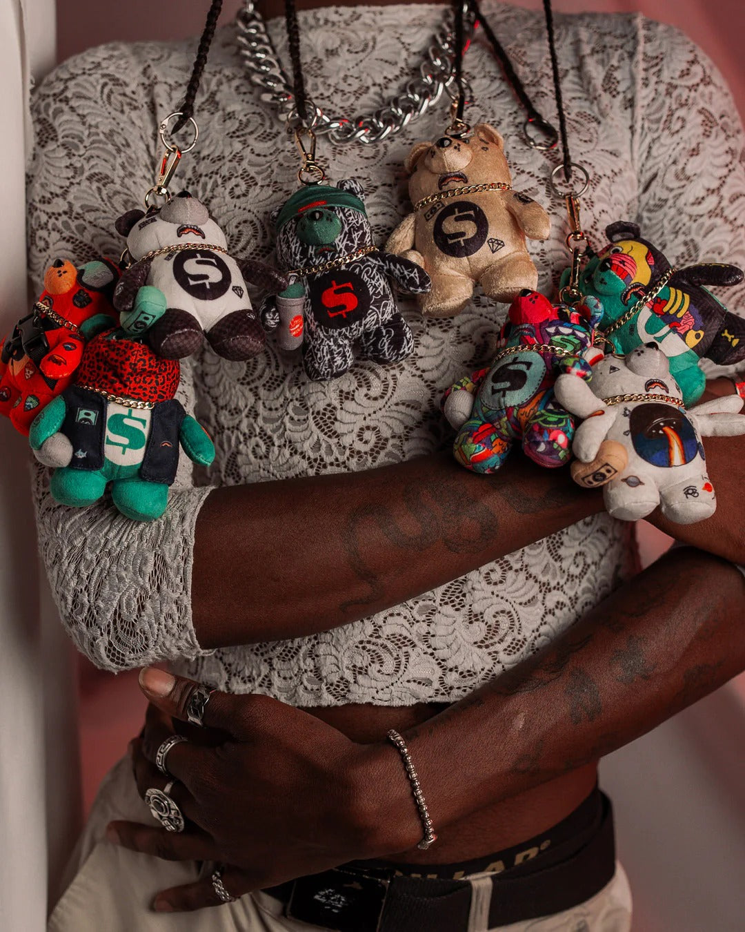 YOUNG X-RAY BEAR KEYCHAIN