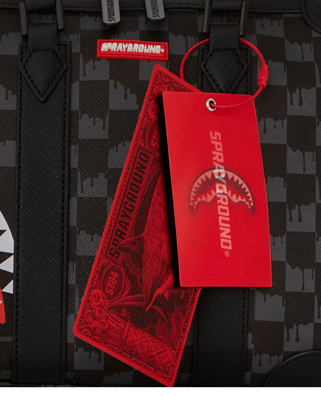 Drip Check Shark Mini Duffle