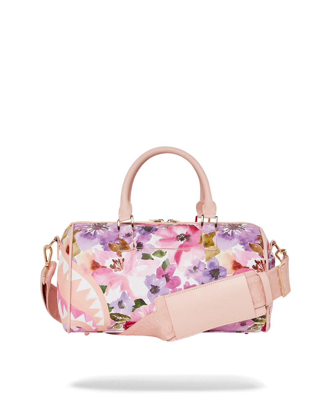 Painted Floral Shark Mini Duffle
