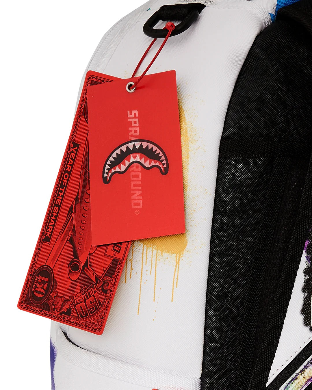 SHARK CENTRAL STENCILS WHITE DLXSV BACKPACK
