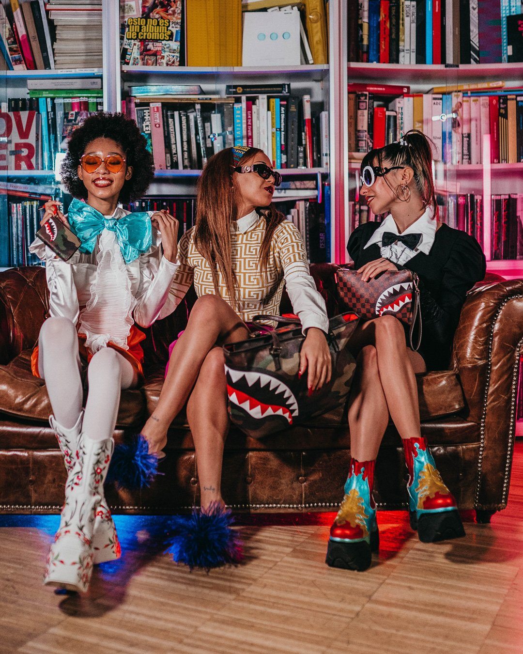 Sprayground Wallet CHECKS & CAMO WALLET Brown