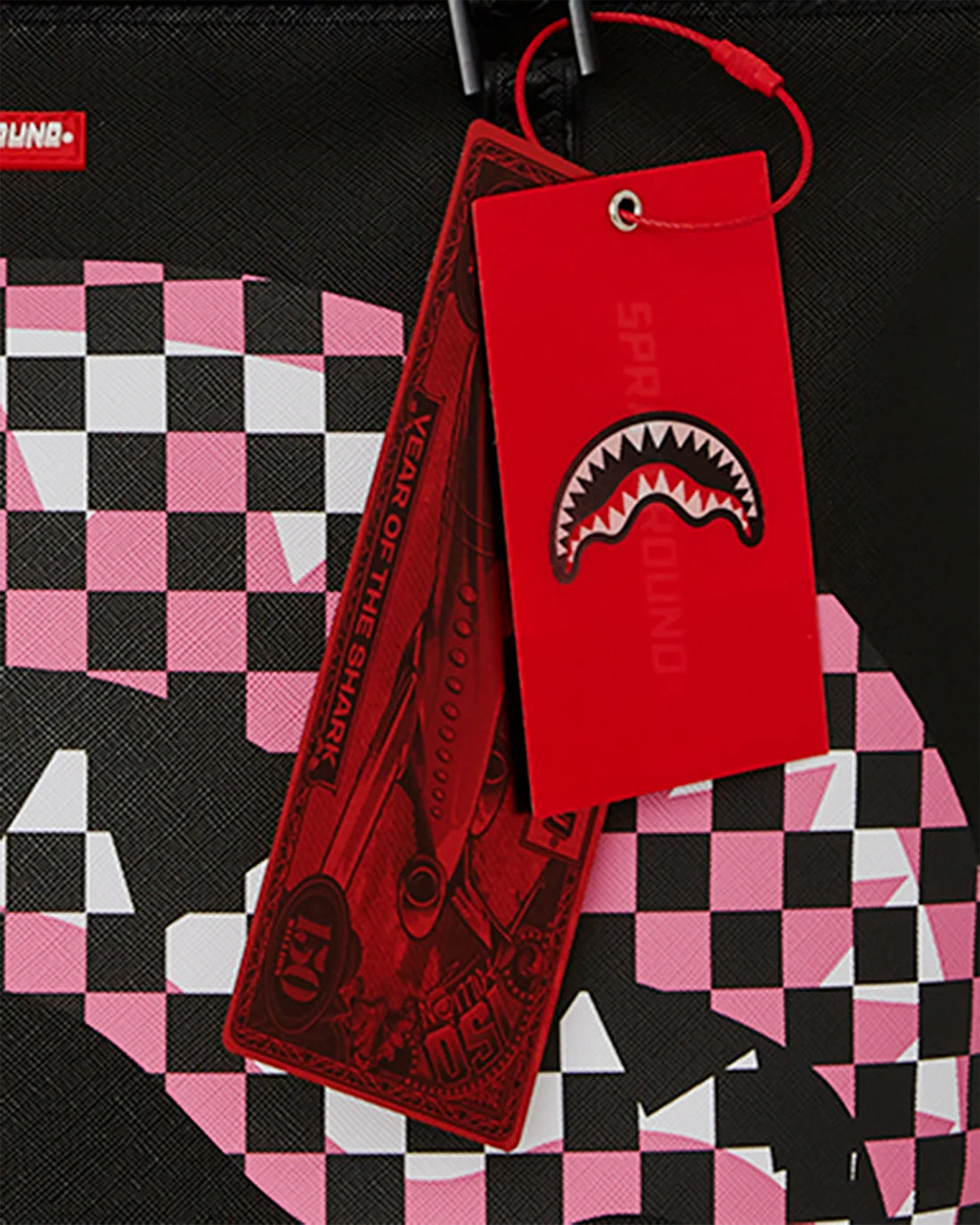 SHARK CENTRAL BREAKUP CHECK SORBET GREY TOTE