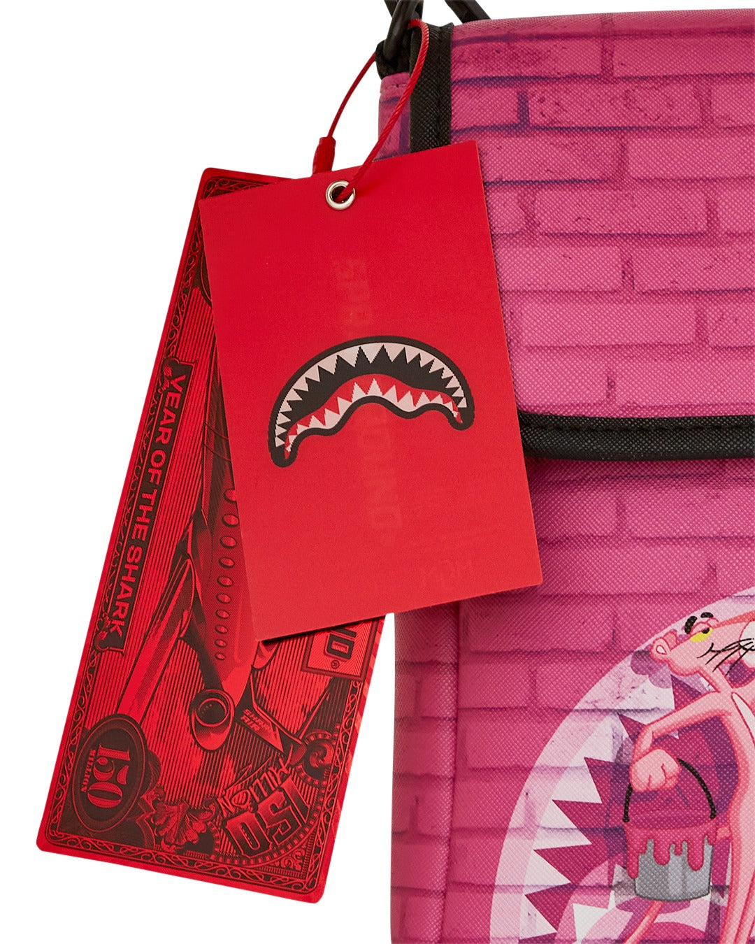 PINK PANTHER PAINTING MESSENGER SLING