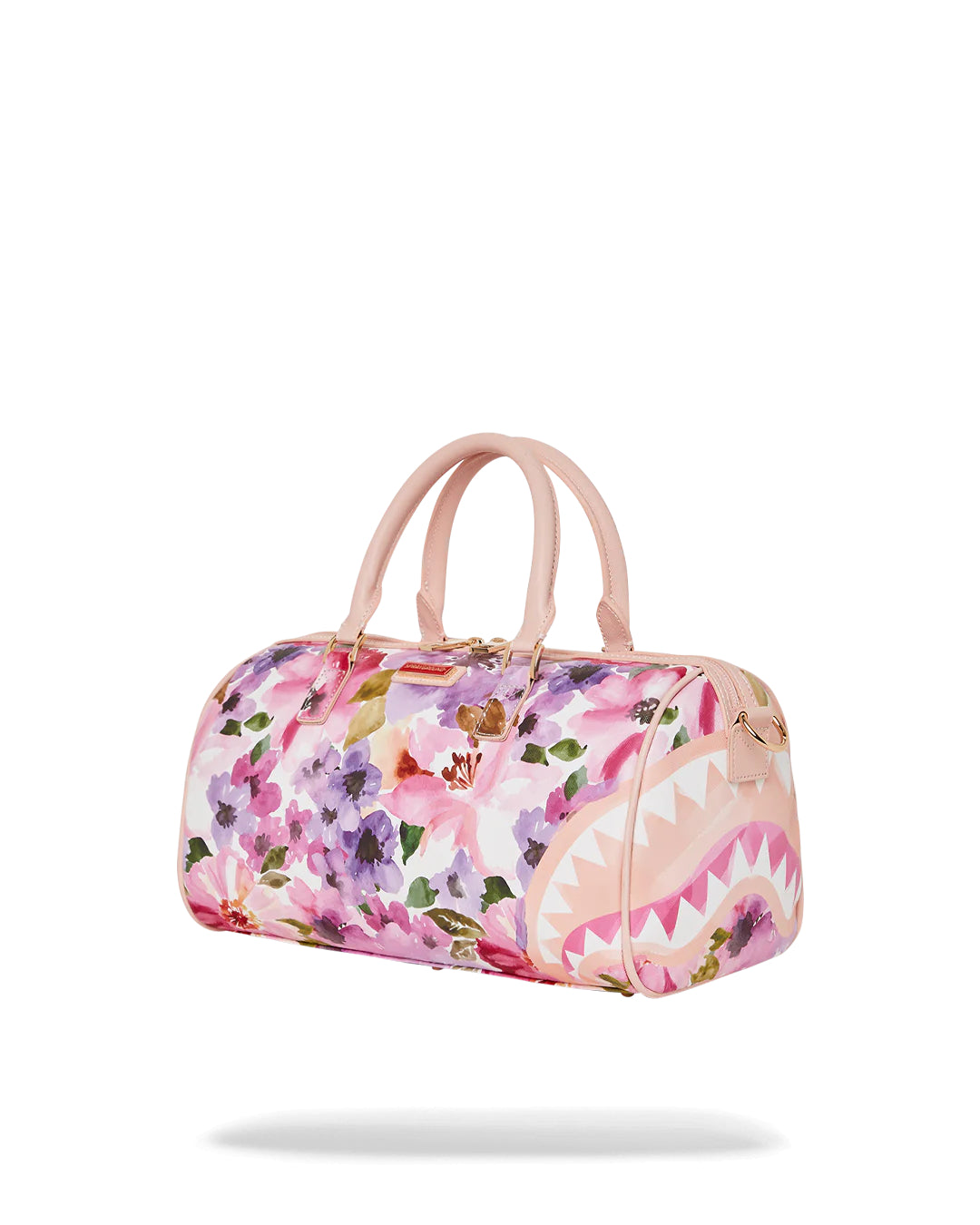 Painted Floral Shark Mini Duffle