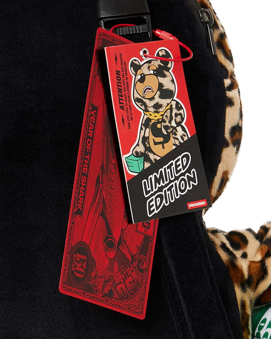 LEOPARD MONEY BEAR BACKPACK