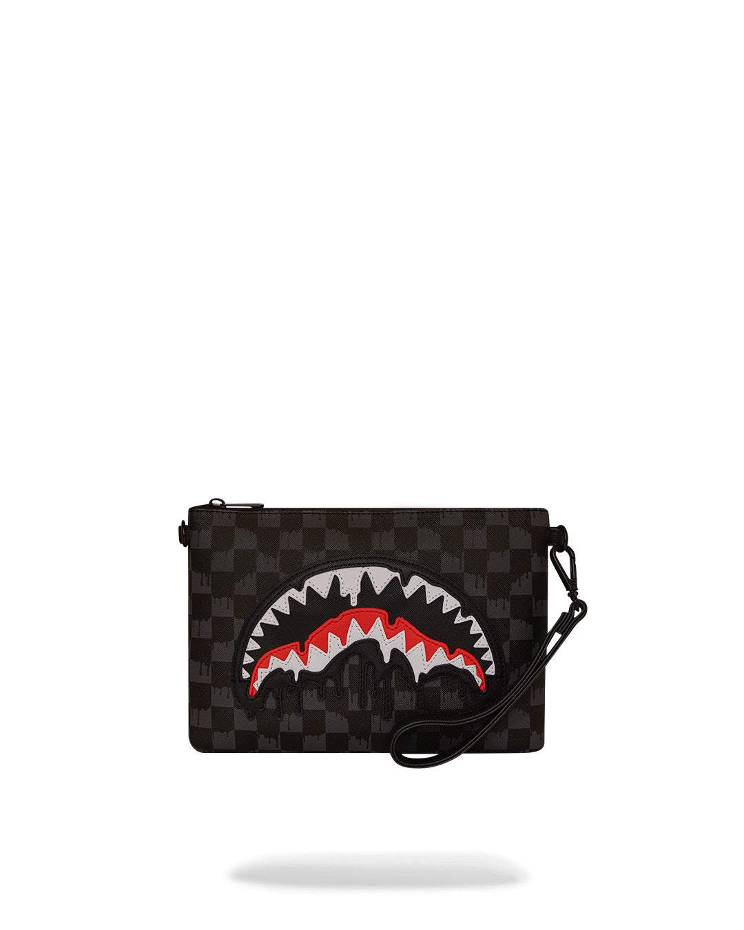 DRIPPING SHARKS IN PARIS CROSSOVER CLUTCH