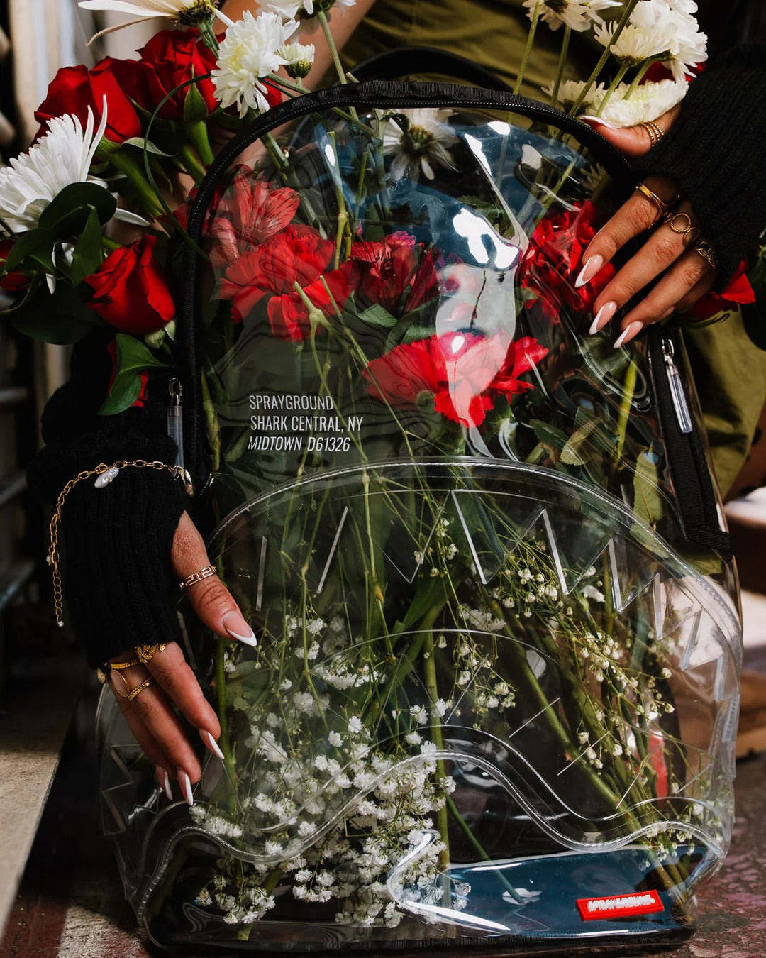 SHARK CENTRAL CLEAR DLX BACKPACK