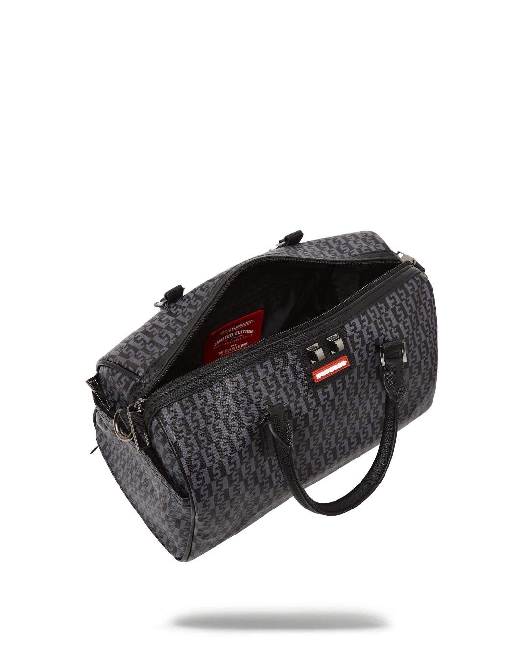 Money Check Grey Mini Duffle  910d4941nsz
