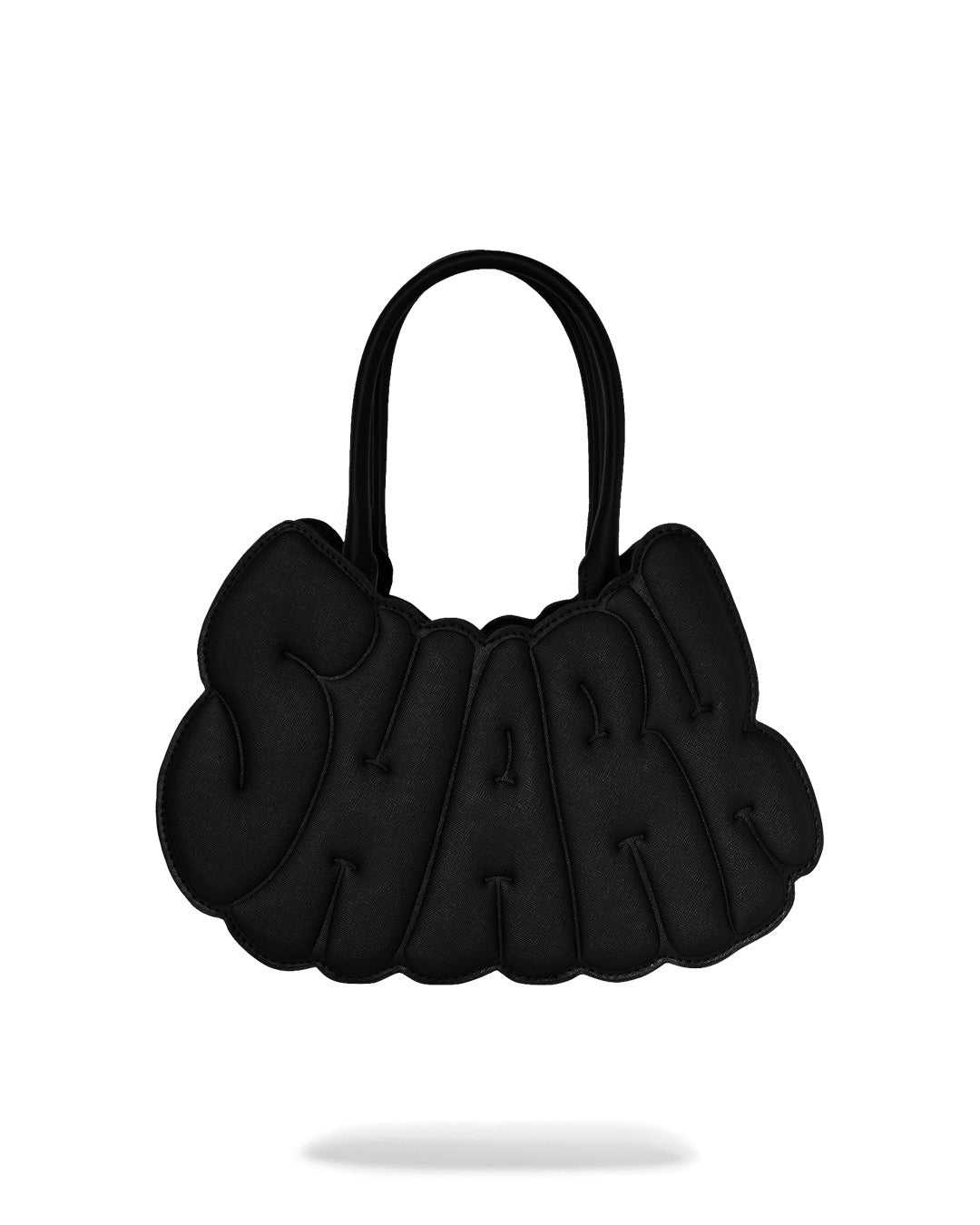 METALLIC DRIP SHARK BUBBLE LETTERS HANDBAG