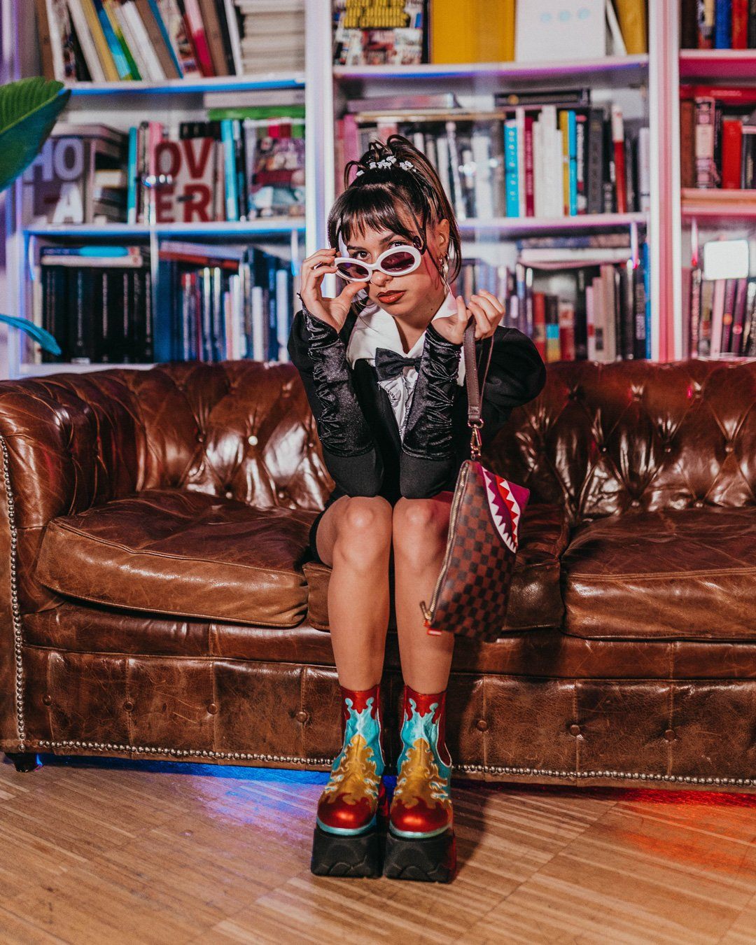 Sprayground Pochette CHECKS & CAMO POCHETTE Brown