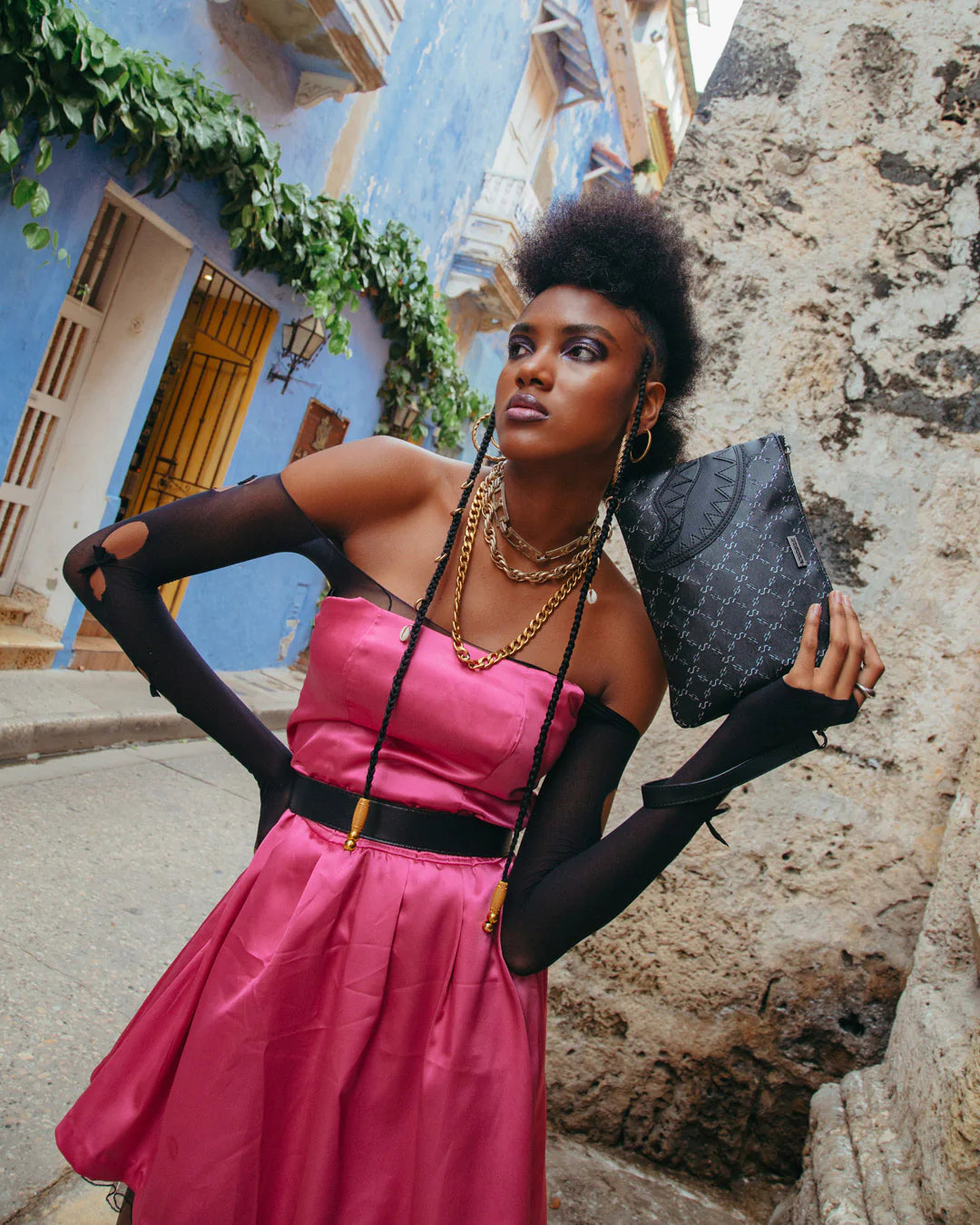 Trippy Monogram  Pouchette