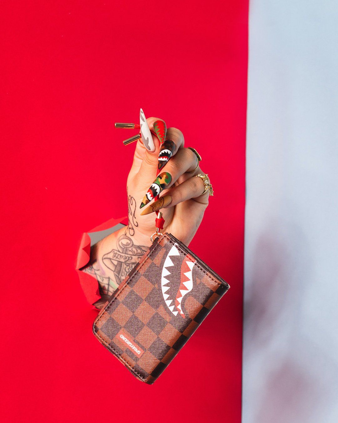 Sprayground Wallet PARIS VS FLORENCE WALLET Brown