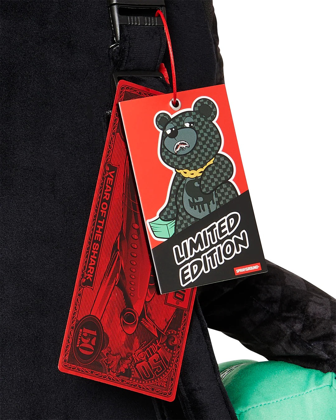 DRIPPING SHARKS IN PARIS MONEYBEAR TEDDY BEAR