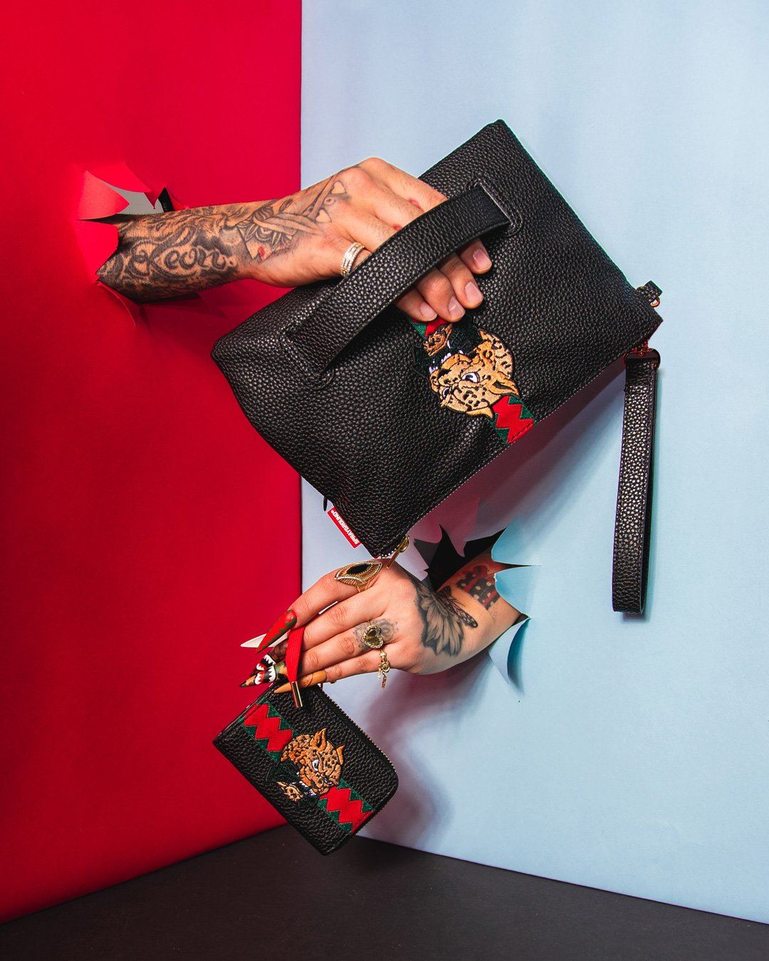 Sprayground Wallet SPUCCI SPLIT WALLET Black