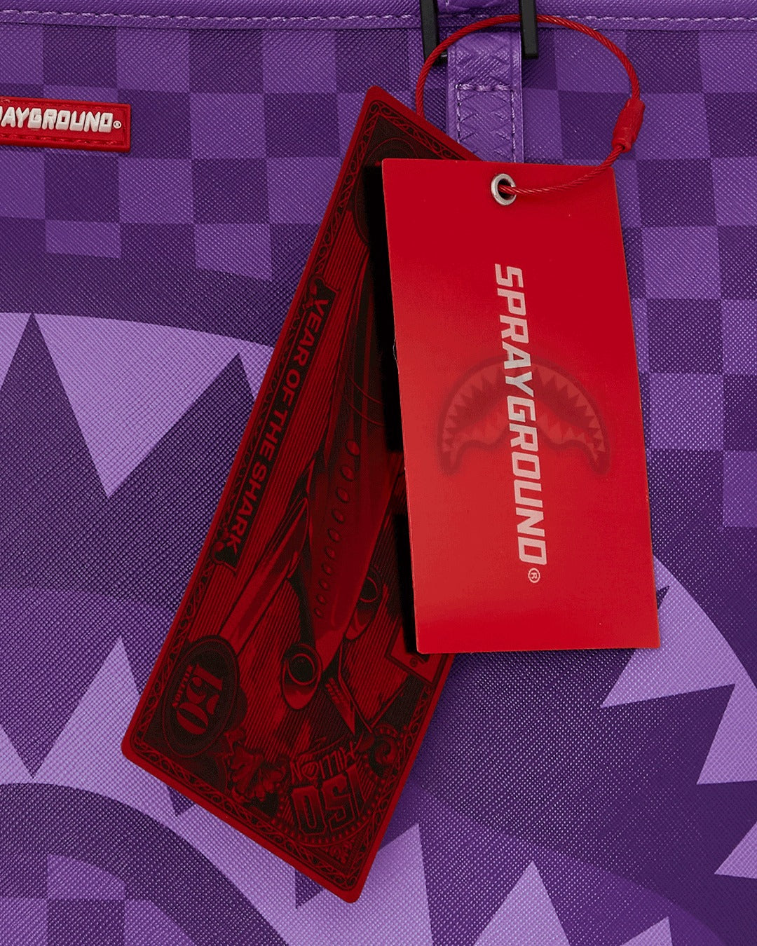 PURPLE SHARK SHARKS IN PARIS TOTE