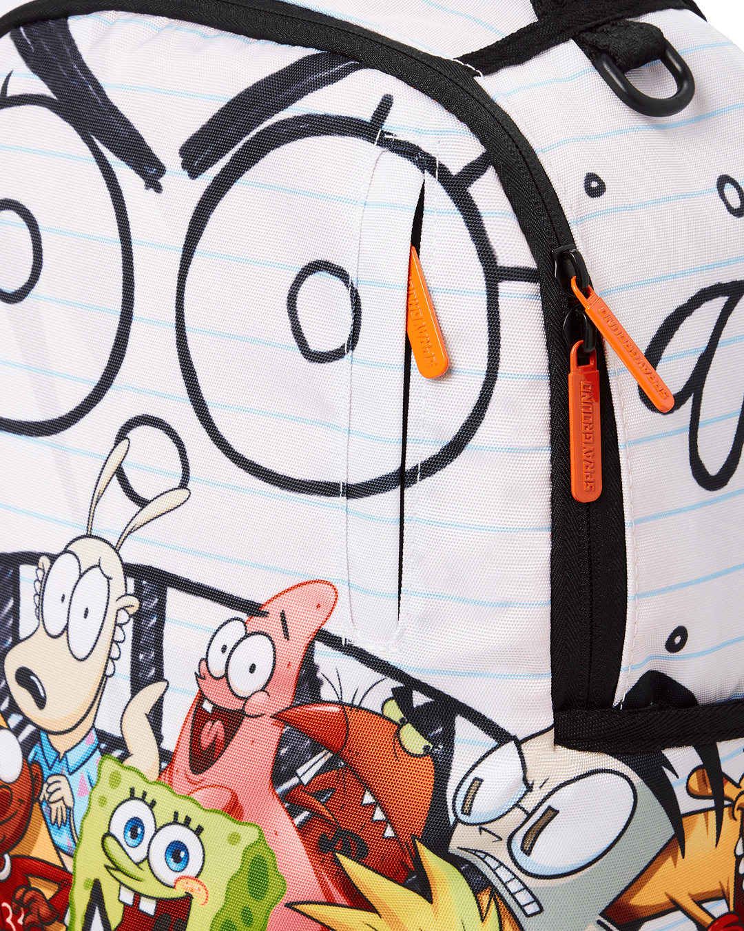 Sprayground Backpack SPONGEDOODLEBOB EATING White