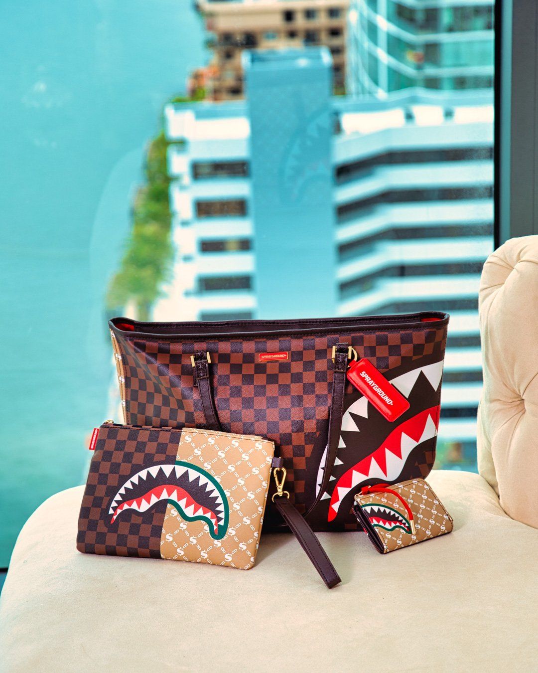 Sprayground Wallet PARIS VS FLORENCE WALLET Brown