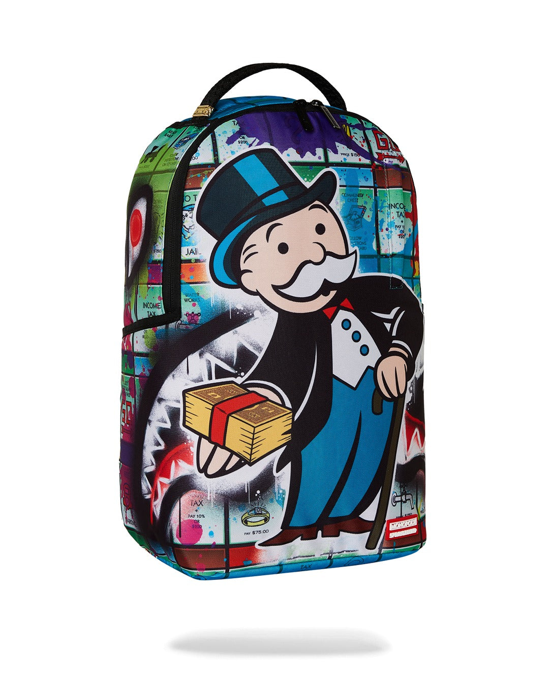 MONOPOLY MAN SPRAYED BOARD DLXR BACKPACK