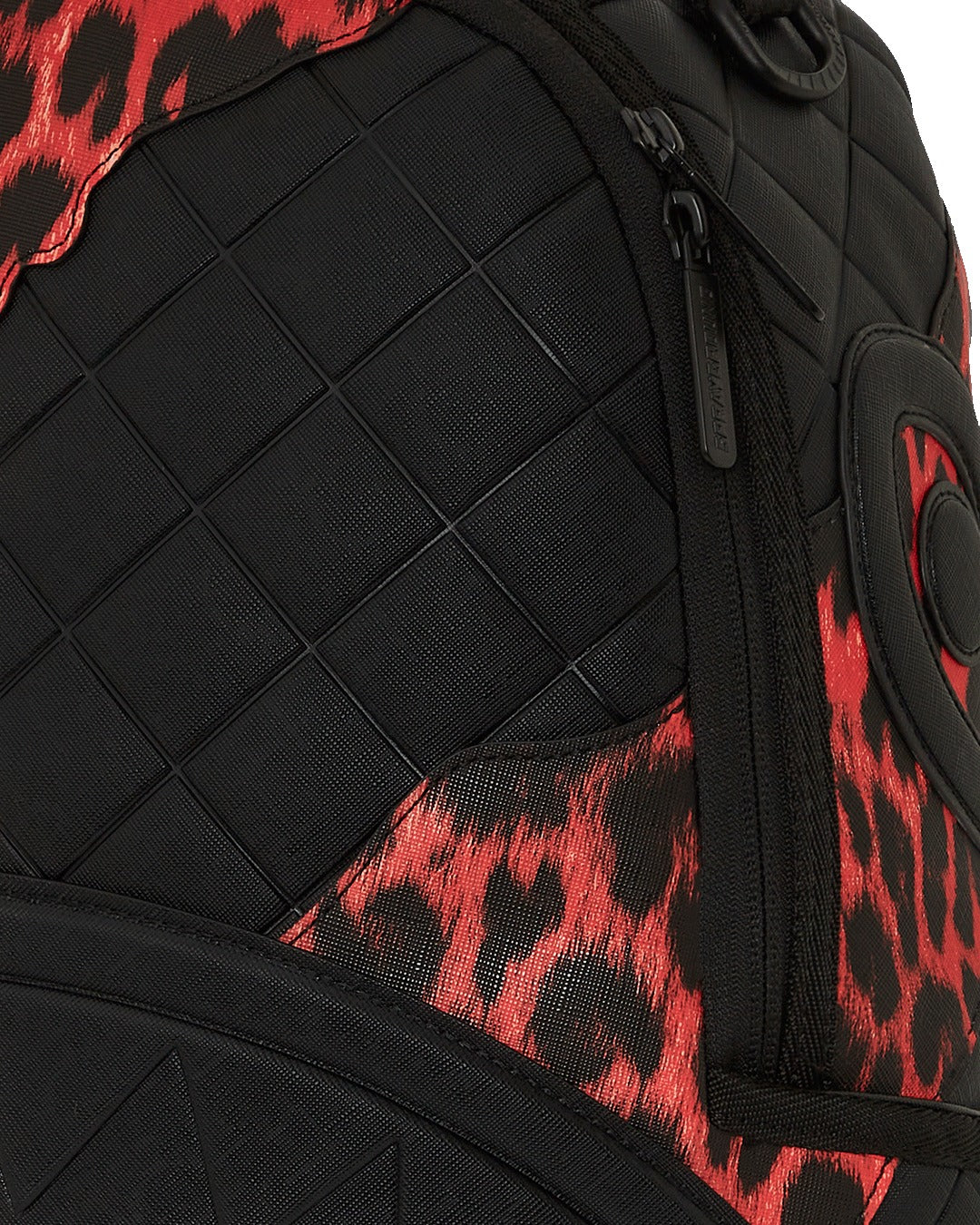 RED LEOPARD PUFFER DLX BACKPACK