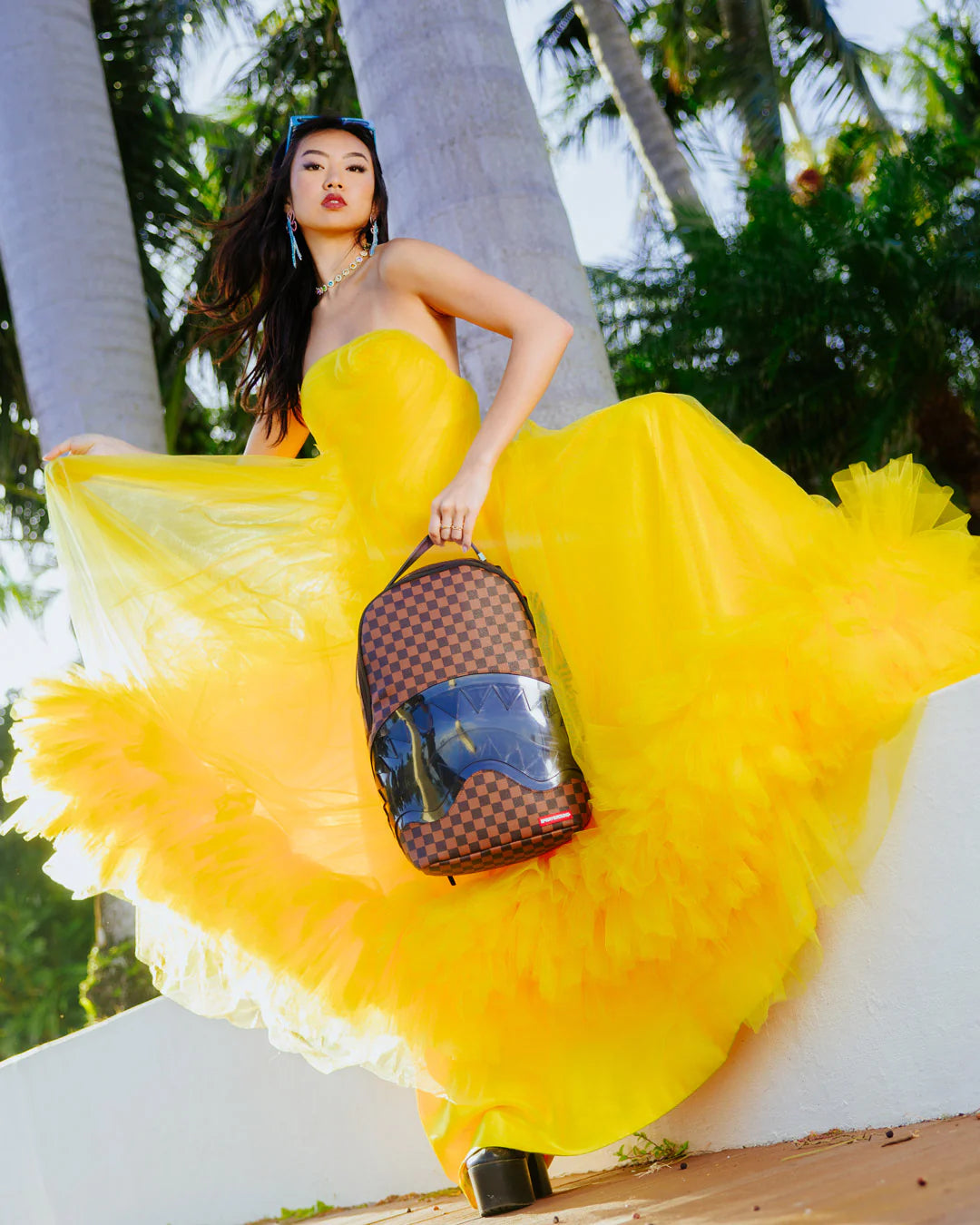 Clear Rubber Sharks In Paris Dlxsv Backpack