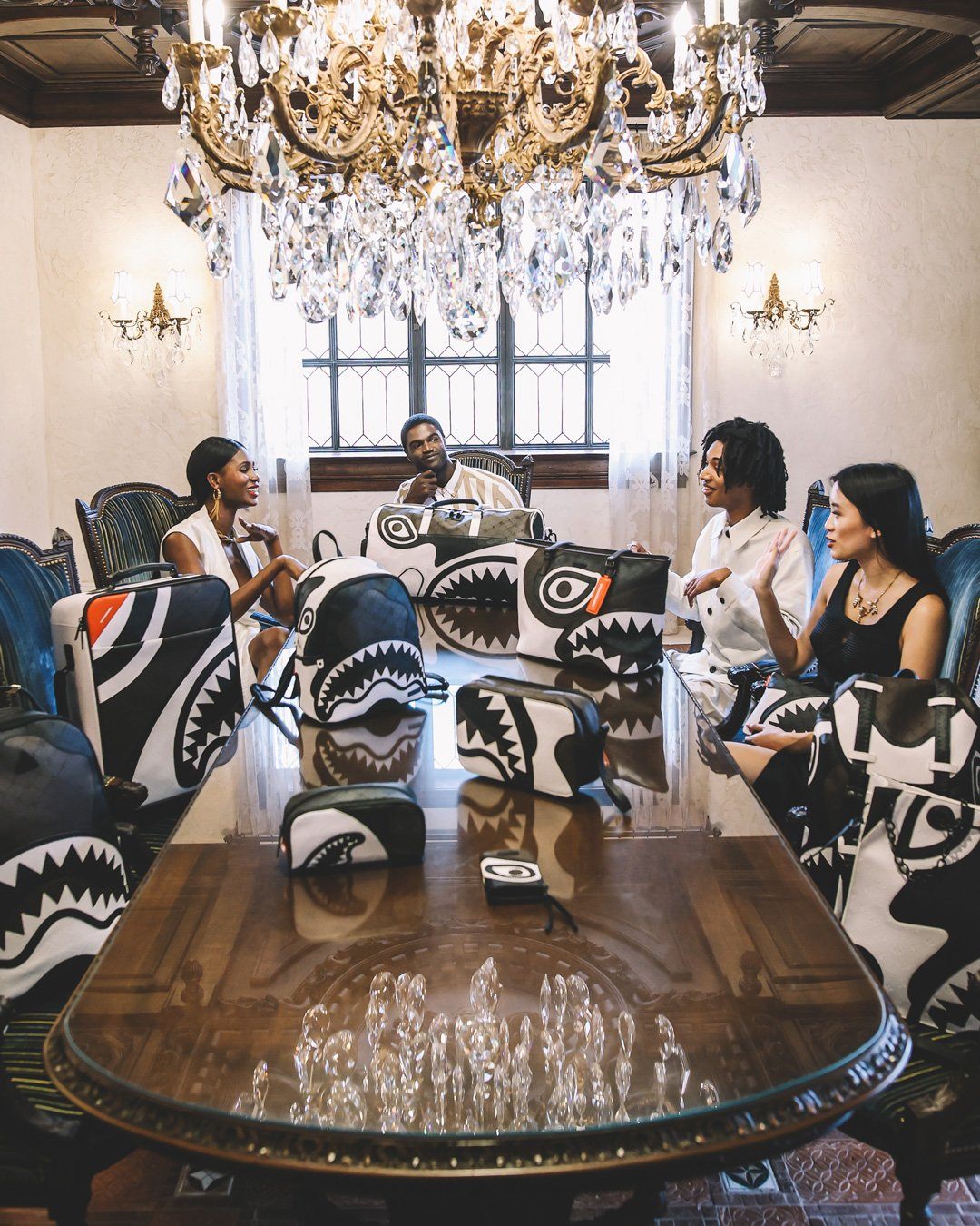 Sprayground Pochette V.V.I.P. POUCH Black