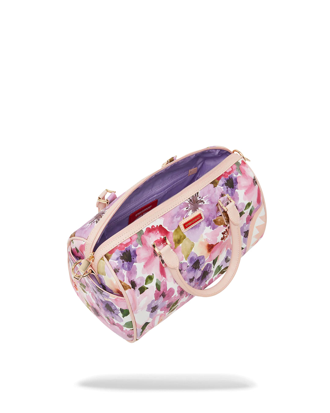 Painted Floral Shark Mini Duffle