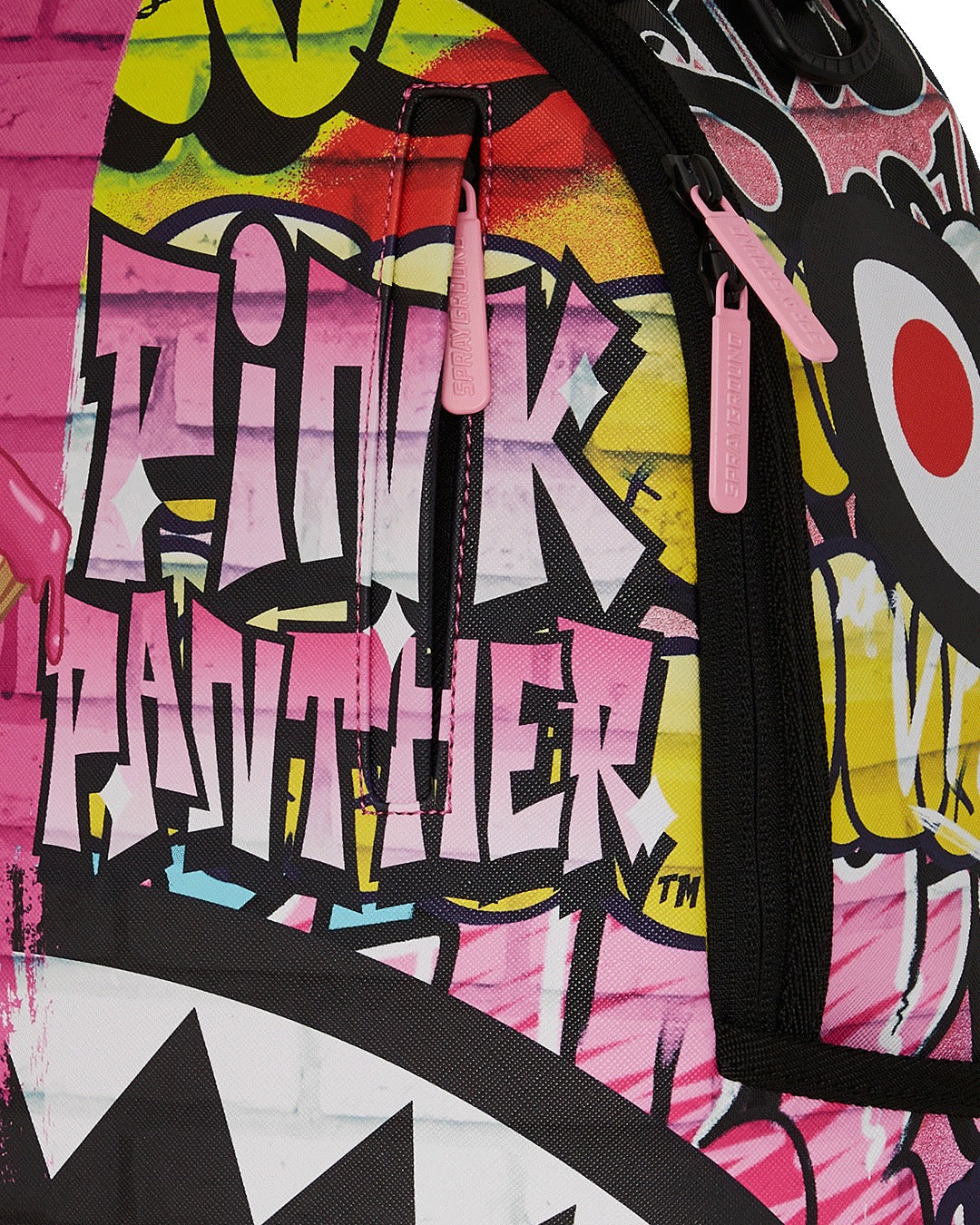 PINK PANTHER PAINTING OVER GRAFFITI DLXR BACKPACK