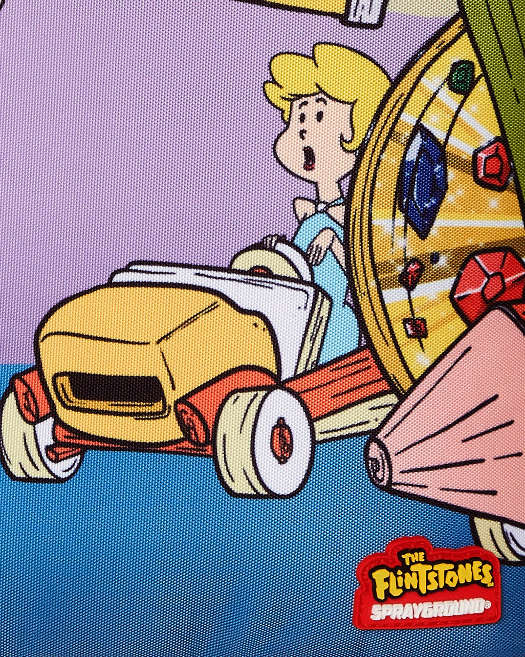 FLINSTONES BLINGED OUT CAR DLXR BACKPACK