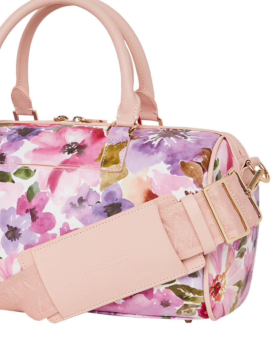 Painted Floral Shark Mini Duffle