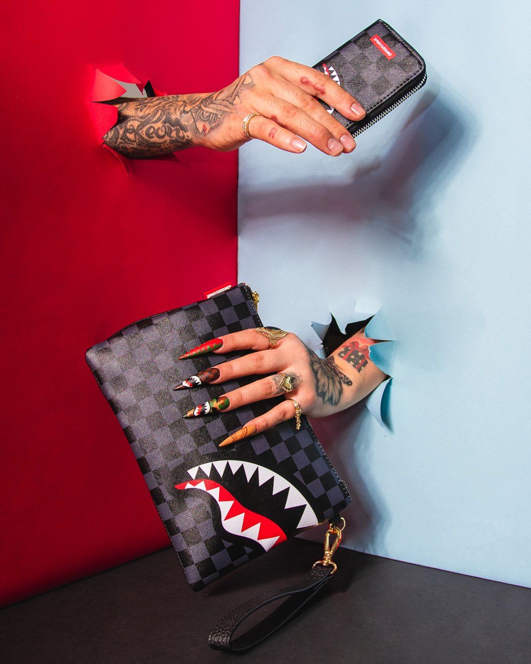 Sprayground Wallet SPUCCI SPLIT WALLET Black